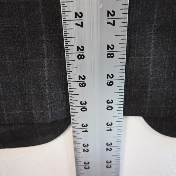 Byron 42R Gray Plaid Dover 100% Wool Mens Blazer Suit Jacket Sport Coat - Picture 11 of 12